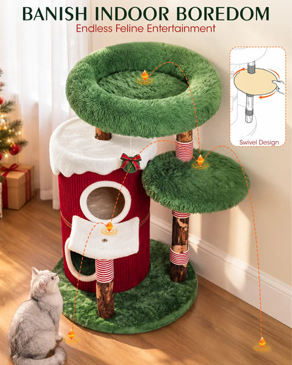 [Seasonal Exclusive] Christmas Cat Tower