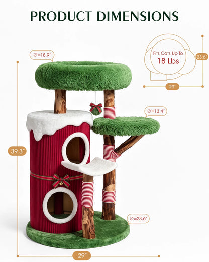[Seasonal Exclusive] Christmas Cat Tower