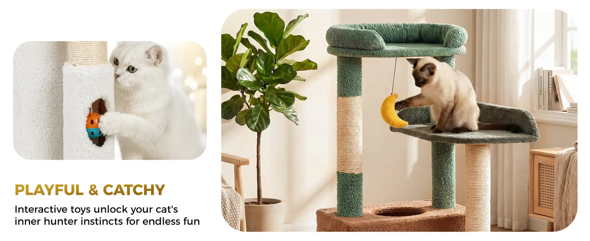 PLAYFUL & CATCHY
Interactive toys unlock your cat's inner hunter instincts for endless fun