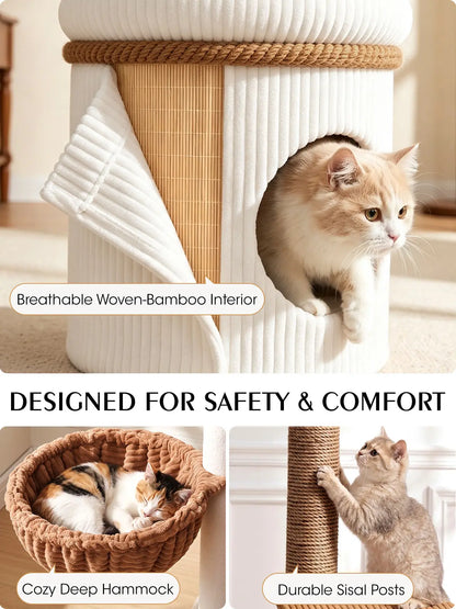 Corduroy Cat Tower