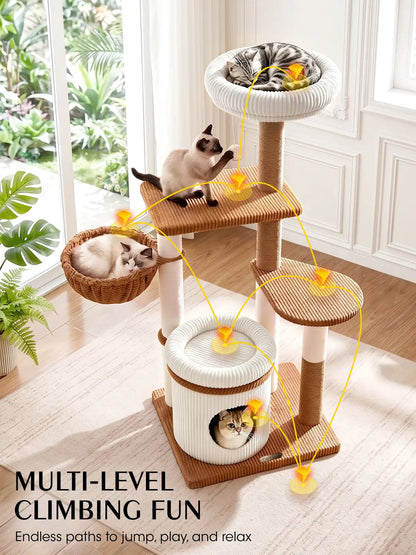 Corduroy Cat Tower