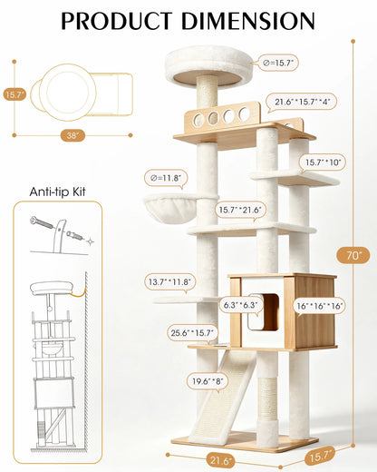 Tall & Narrow Cat Tower