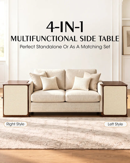 Sofa-Side Cat Scratch End Table