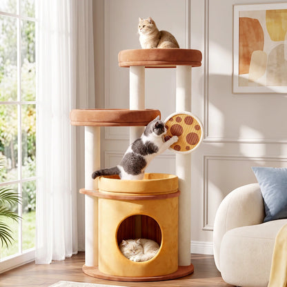 Purrlato Velvet Cat Tower, Bronze