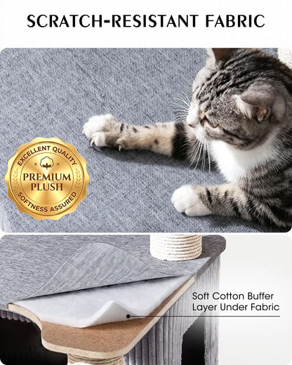 Corduroy Cat Tower