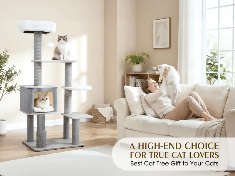 A HIGH-END CHOICE FORTRUECAT LOVERS
Best Cat Tree Gift to Your Cats